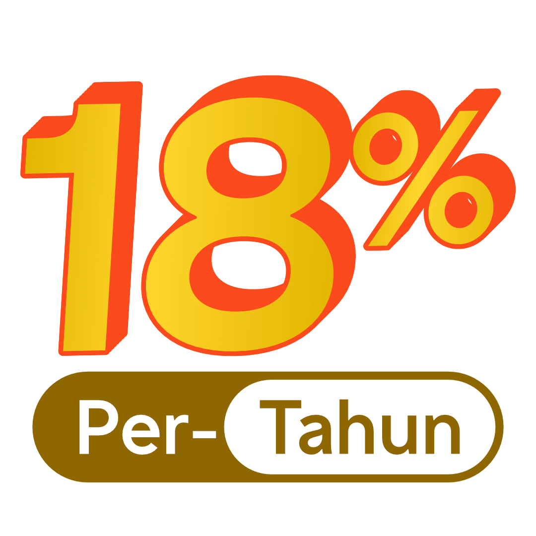 18% Dibayarkan setiap bulan